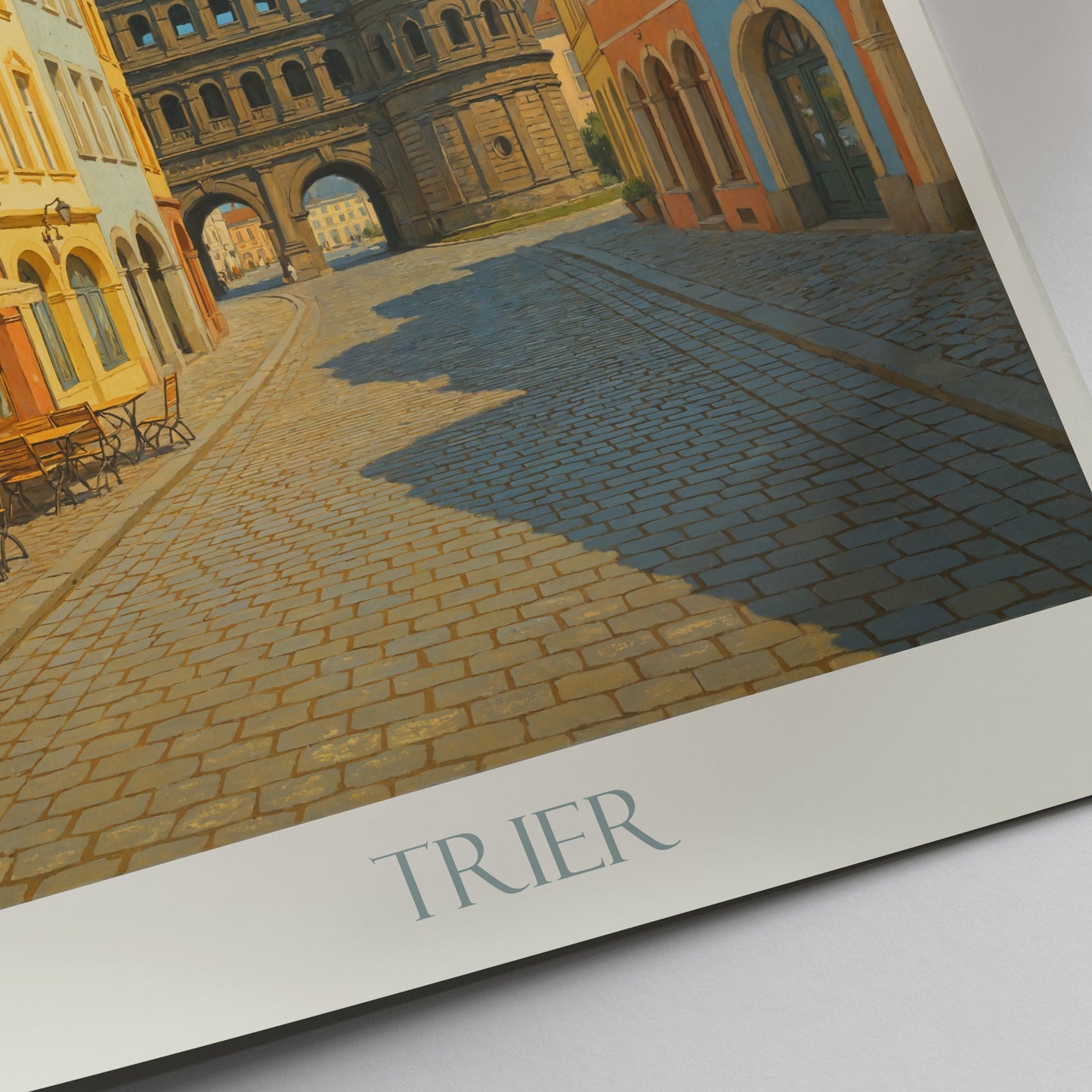Trier Travel Poster, Porta Nigra Gate ~ Germany Vibrant Cityscape Art Print | Historic European Wall Decor