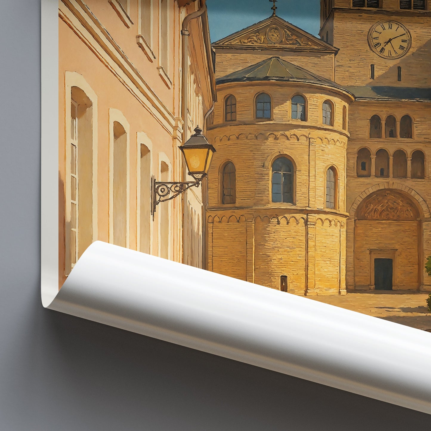 Trier Cathedral Travel Poster, Germany Cityscape Art Print | Medieval Architecture Wall Art & Home Decor | Old Town Souvenir Gift