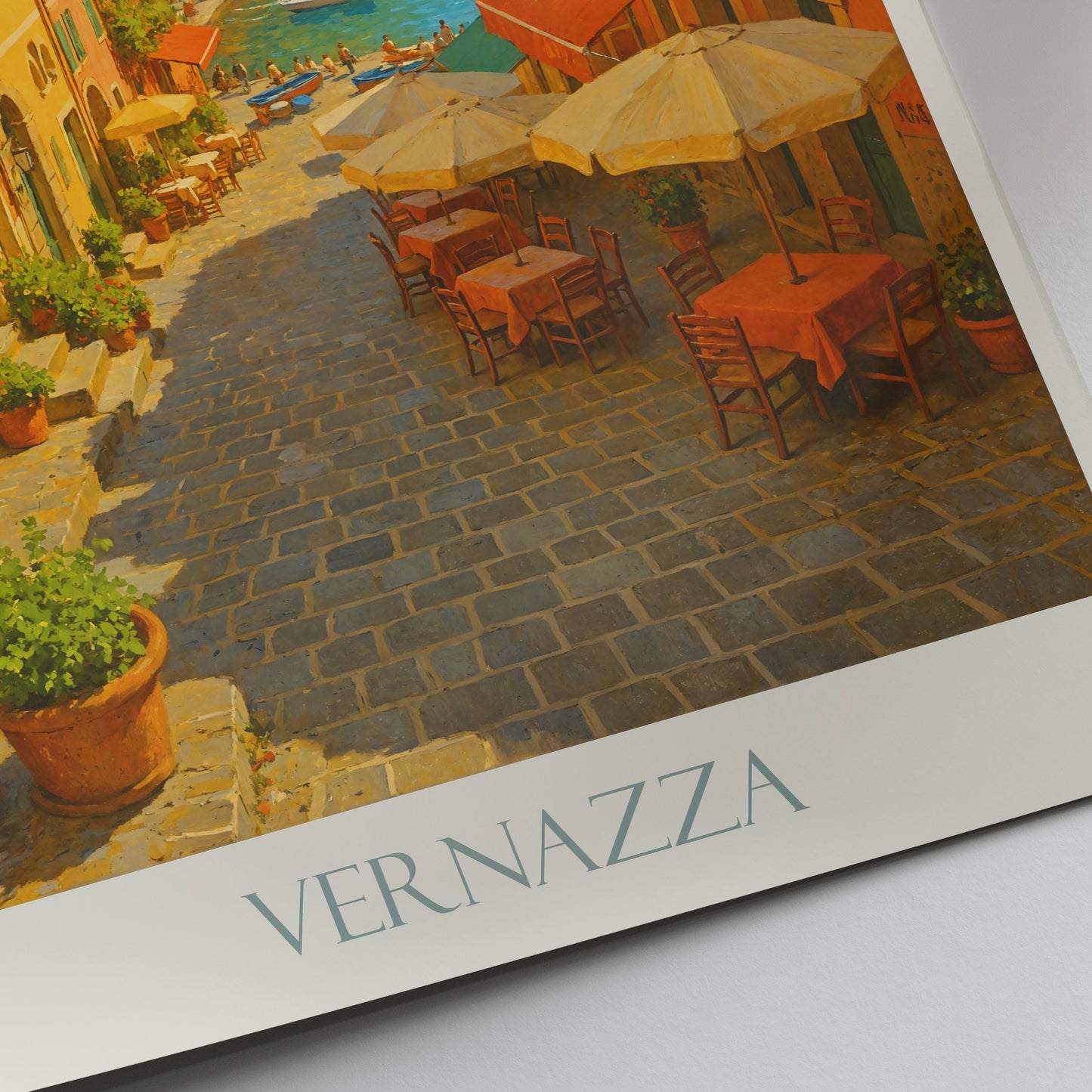 Vernazza Travel Poster | Cinque Terre Italy Art Print | Vibrant Coastal Village Wall Art | Italian Riviera Home Decor | Unique Travel Gift