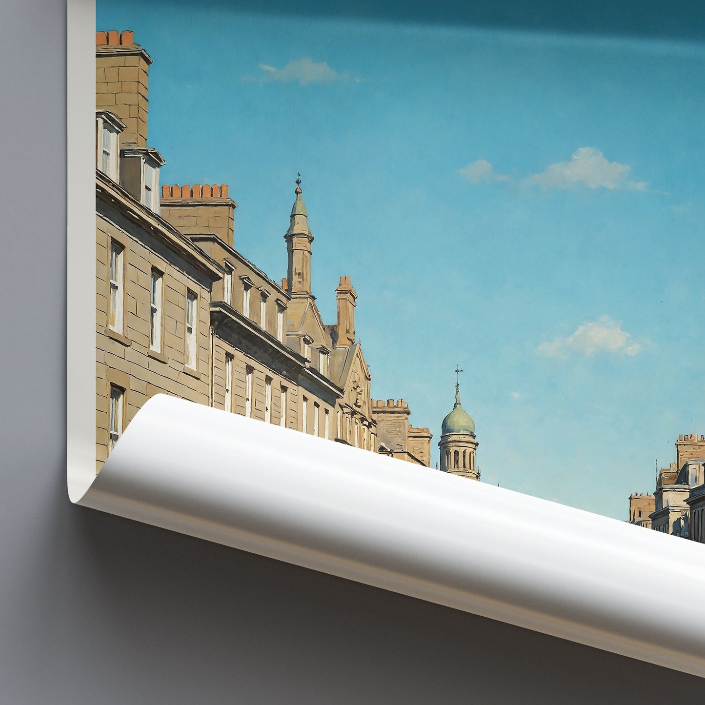 Aberdeen Travel Poster, Granite City | Scotland Cityscape Art Print | Historic Architecture Wall Decor | UK Home Gift