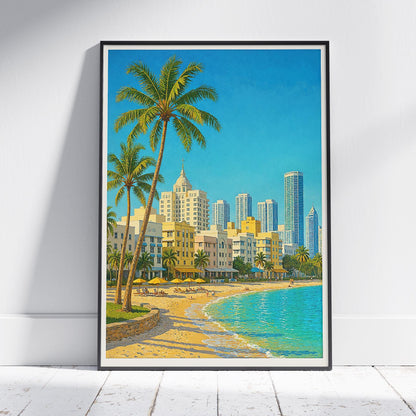 Miami Travel Print ~ Florida Travel Poster |