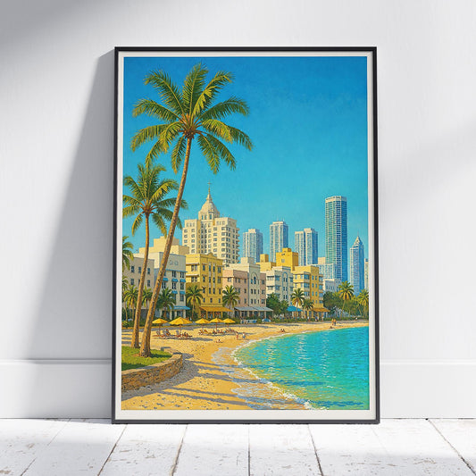 Miami Travel Print ~ Florida Travel Poster |