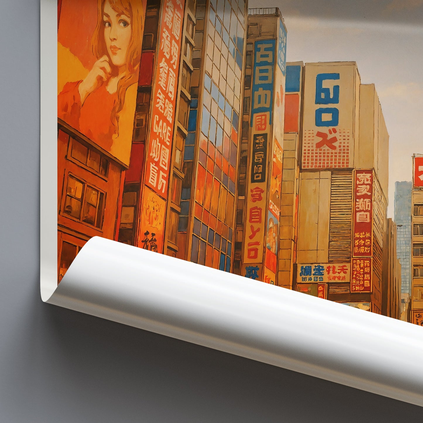 Akihabara Travel Poster | Retro Tokyo Anime Art Print | Japan Cityscape Wall Decor | Vintage Style Home Gift