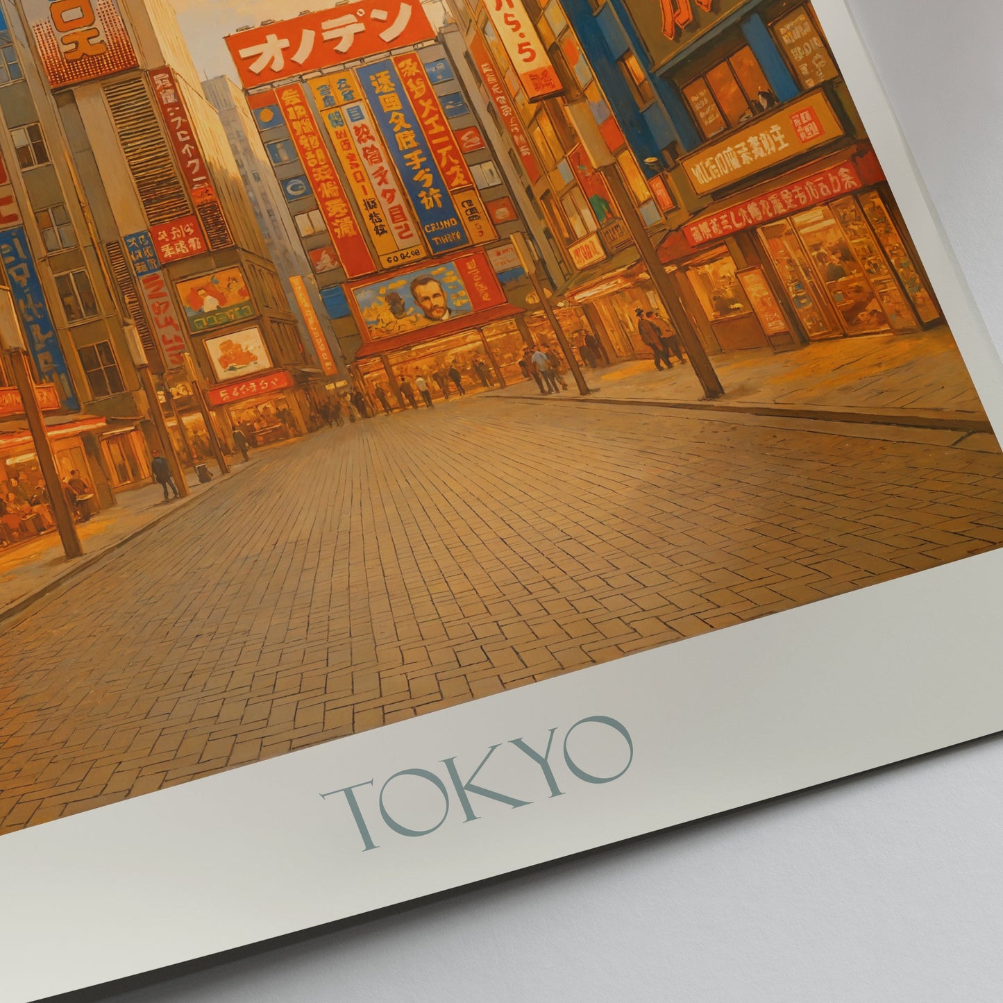 Akihabara Travel Poster | Vibrant Tokyo Street Art Print | Japan Cityscape Decor | Anime Manga Gaming Wall Art