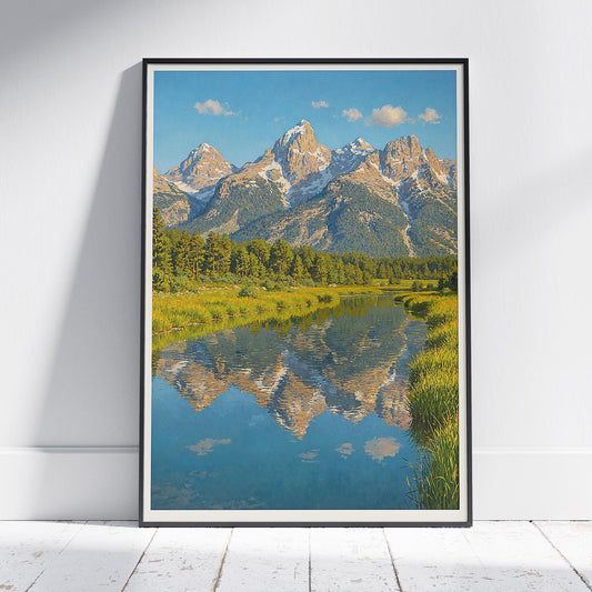 Grand Teton National Park Travel Print ~ Wyoming Travel Poster