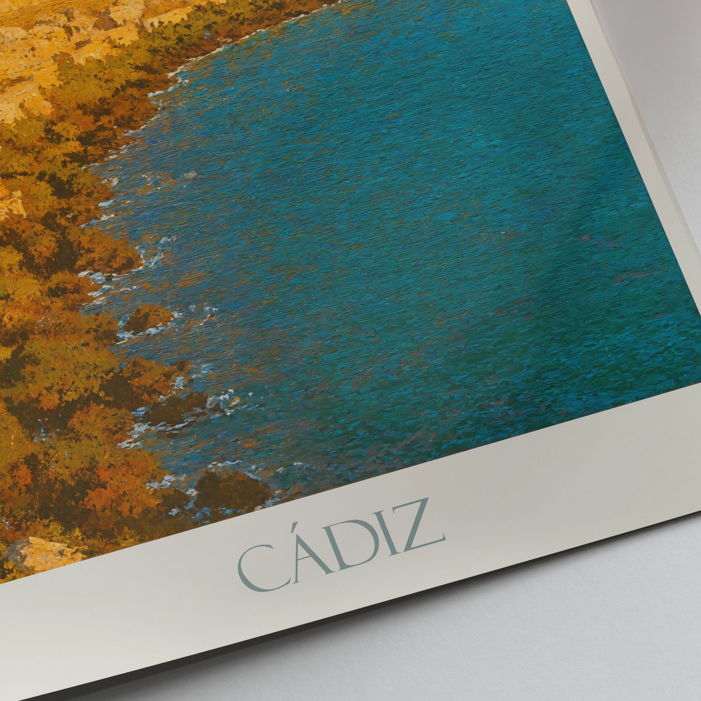 Cadiz Travel Poster ~ Cadiz Cathedral Golden Dome Print | Spain Wall Art Decor