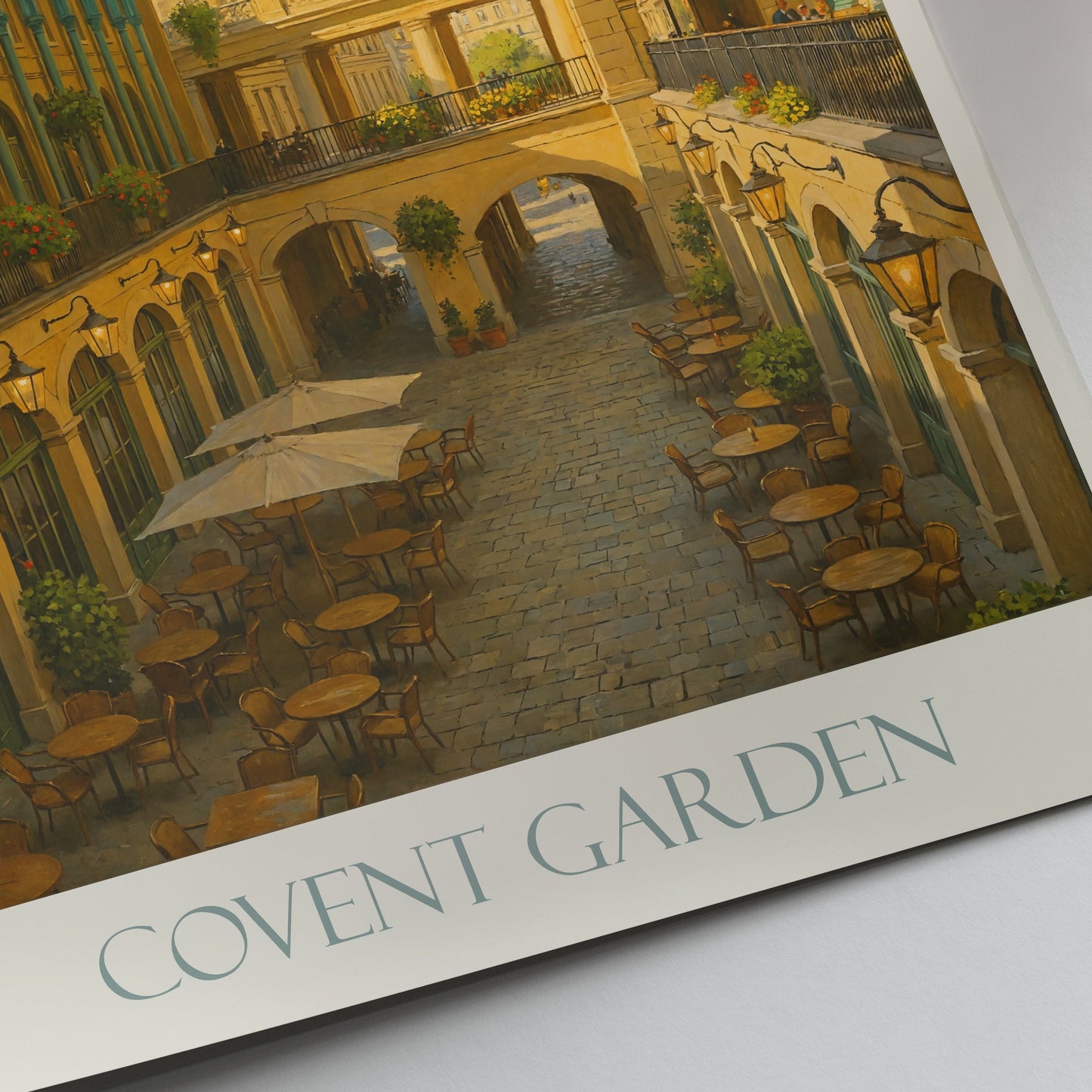Covent Garden London Travel Poster | Iconic Market Art Print | UK Cityscape Wall Decor