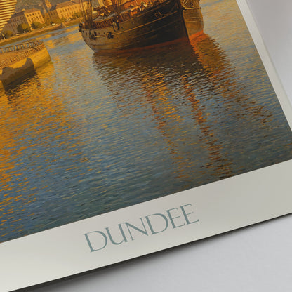 Dundee Travel Poster, V&A Dundee & RRS Discovery Art Print | Scotland Wall Decor | Unique UK Gift