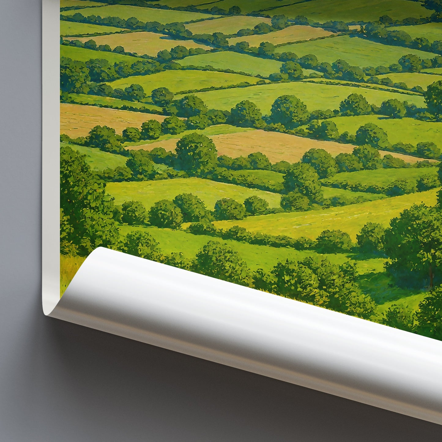 Fontmell Down Travel Poster, Dorset England ~ English Countryside Art Print | Scenic Nature Wall Art | Rural Charm Gift