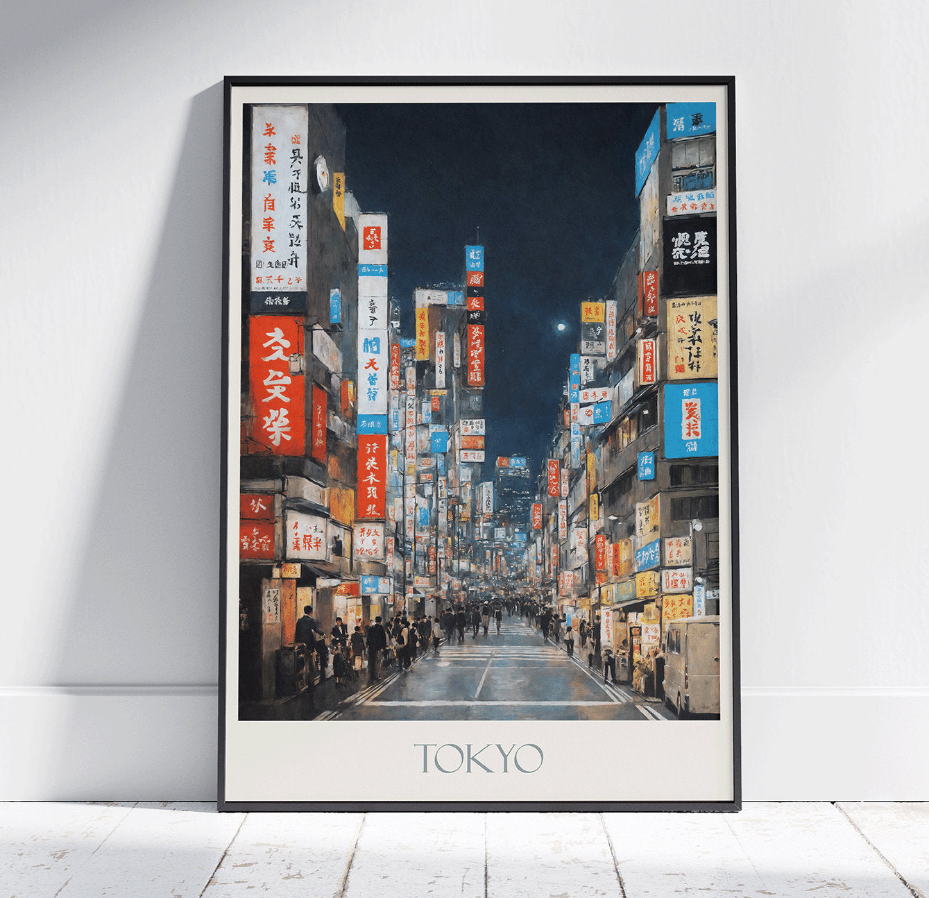 Tokyo Travel Print ~ Japan Travel Poster | Painted Wall Art Print & Home Decor | Framed Personalized Print | Vacation Travel Gift