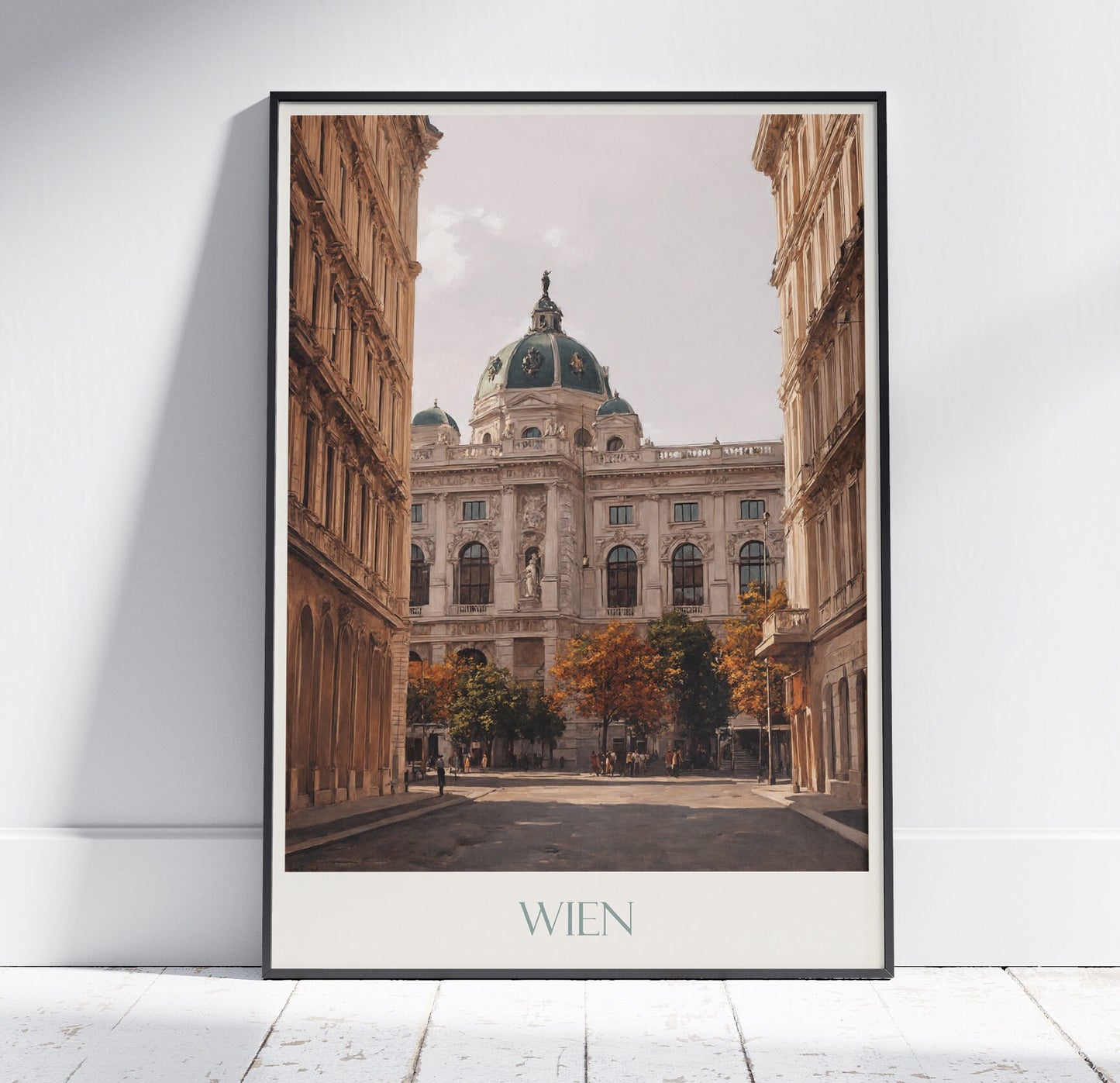 Vienna Travel Print ~ Austria Travel Poster | Painted Wall Art & Home Decor | Framed Personalized Print | Vacation Travel Gift