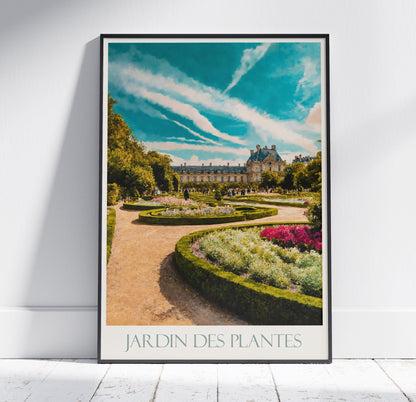 Paris Travel Print, Jardin des Plantes ~ Poster France Travel Wall Art Home Decor Gift Personalized Framed