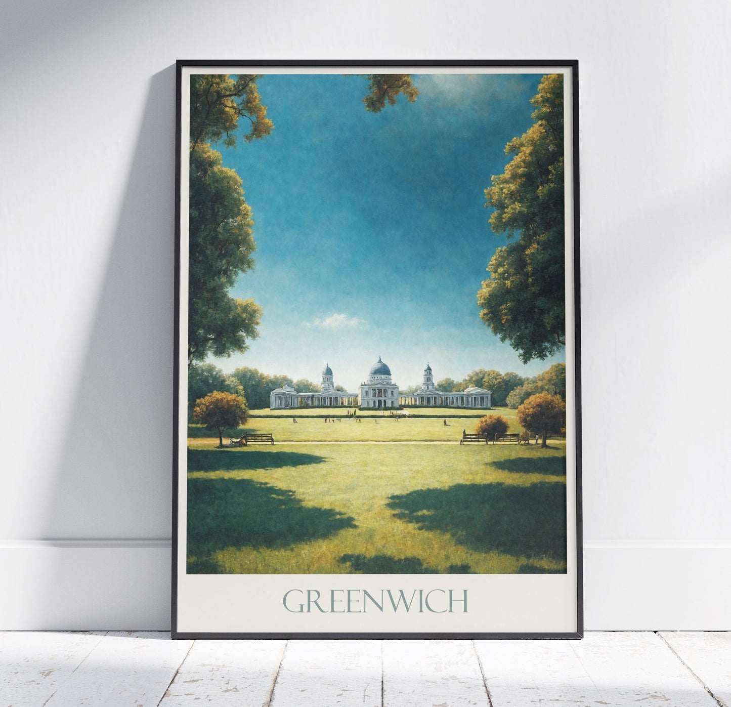 Greenwich Travel Print, London ~ Poster Travel Wall Art Home Decor Gift Personalized Framed