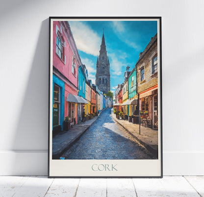 Cork Travel Print ~ Ireland Travel Poster | Painted Wall Art Print & Home Decor | Framed Personalized Print | Vacation Travel Gift