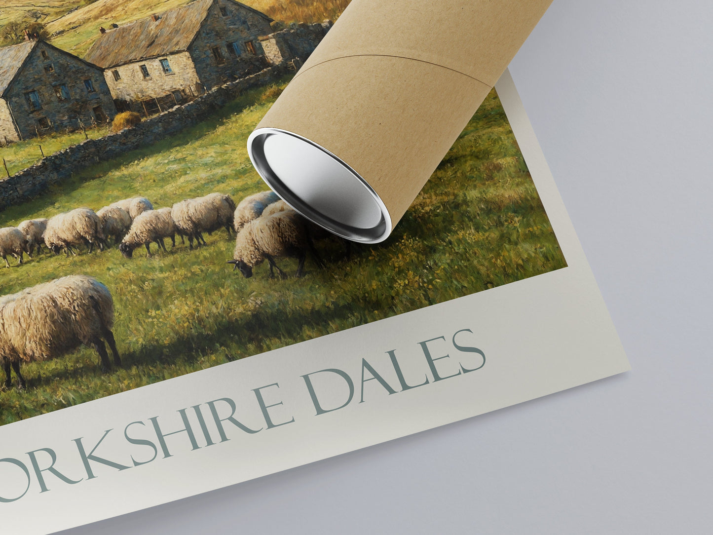 Yorkshire Dales Travel Print ~ Travel Poster | Painted Wall Art Print & Home Decor | Framed Personalized Print | Vacation Travel Gift