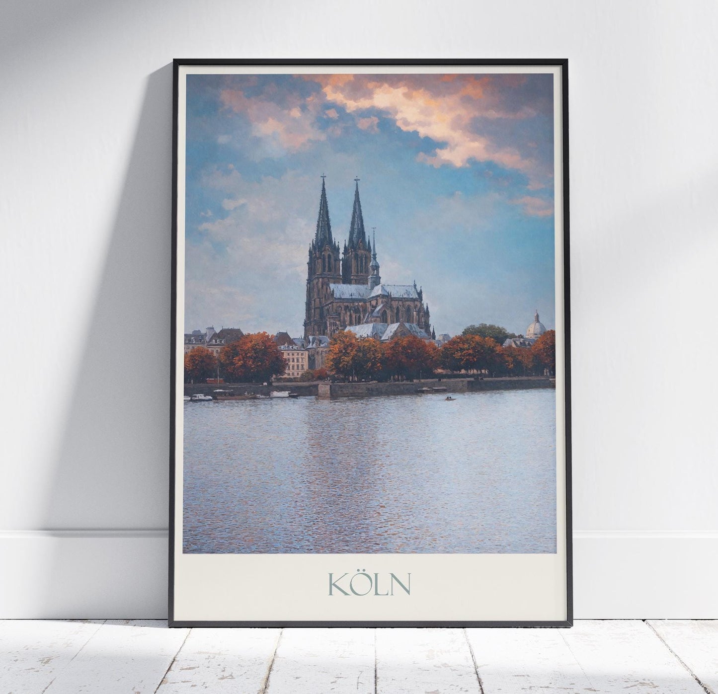 Cologne Travel Print ~ Germany Travel Poster | Painted Wall Art Print & Home Decor | Framed Personalized Print | Vacation Travel Gift