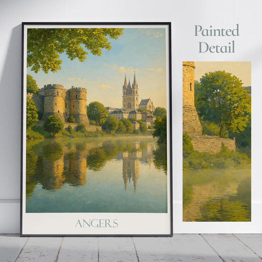 Angers Travel Print ~ France Travel Poster