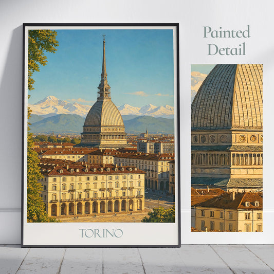 Turin Travel Print ~ Italy Travel Poster
