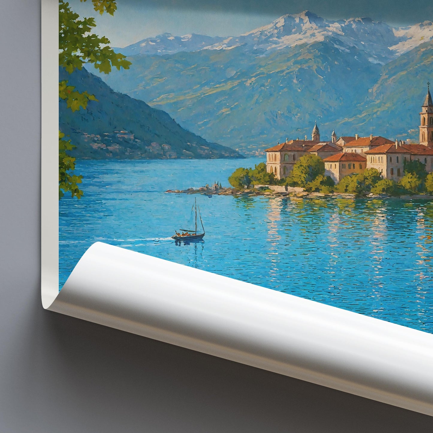 Lake Maggiore Travel Print, Isola Bella ~ Italy Travel Poster | Framed Personalized Vacation Travel Gift