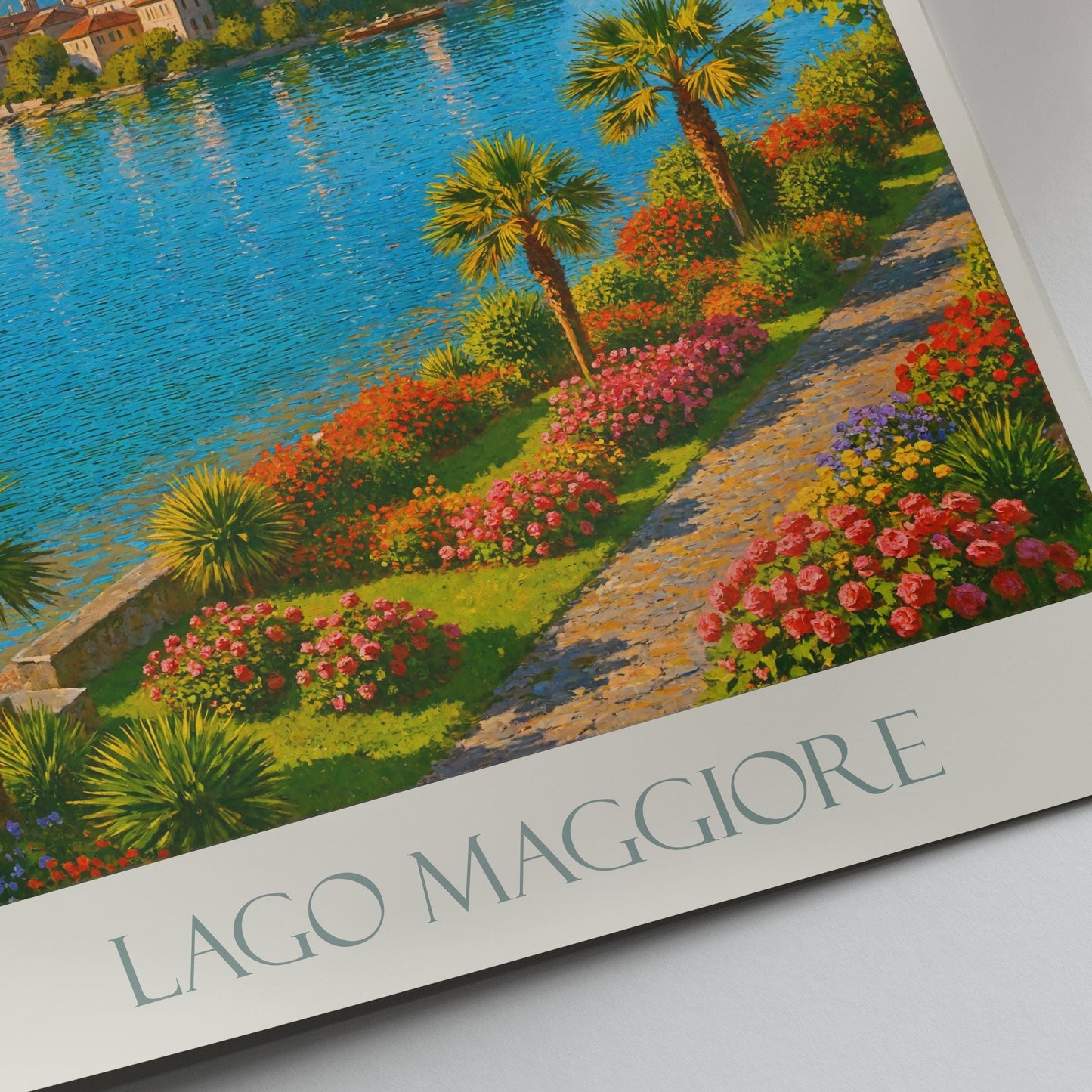 Lake Maggiore Travel Print, Isola Bella ~ Italy Travel Poster | Framed Personalized Vacation Travel Gift