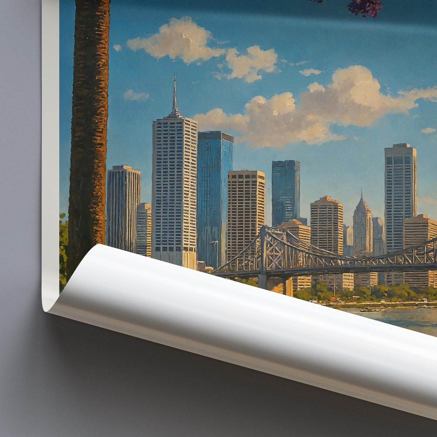 Brisbane Travel Print ~ Australia Travel Poster