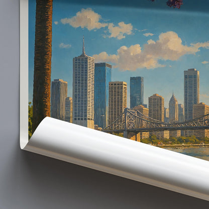 Brisbane Travel Print ~ Australia Travel Poster