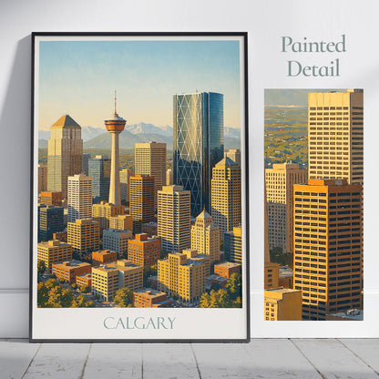 Calgary Travel Print ~ Canada Travel Poster