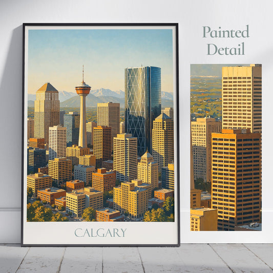 Calgary Travel Print ~ Canada Travel Poster