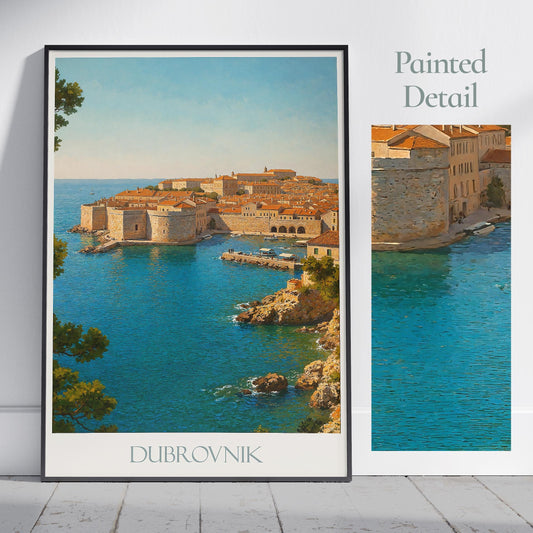Dubrovnik Travel Print ~ Croatia Travel Poster