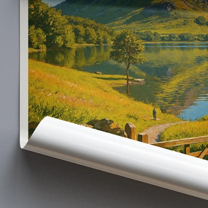 Lake District Travel Print, Buttermere ~ Travel Poster | Framed Painting Print