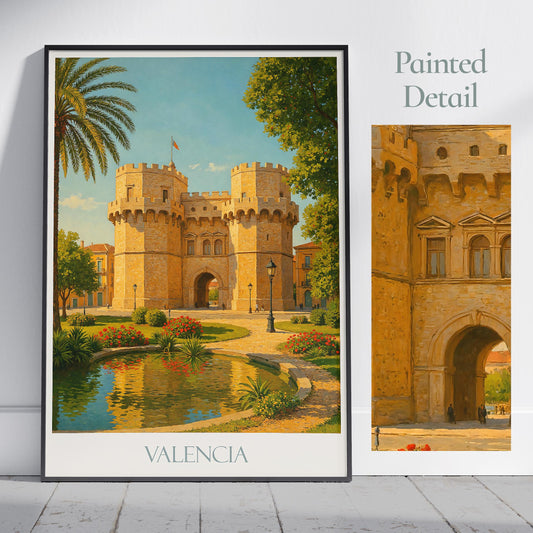 Valencia Travel Print ~ Spain Travel Poster |