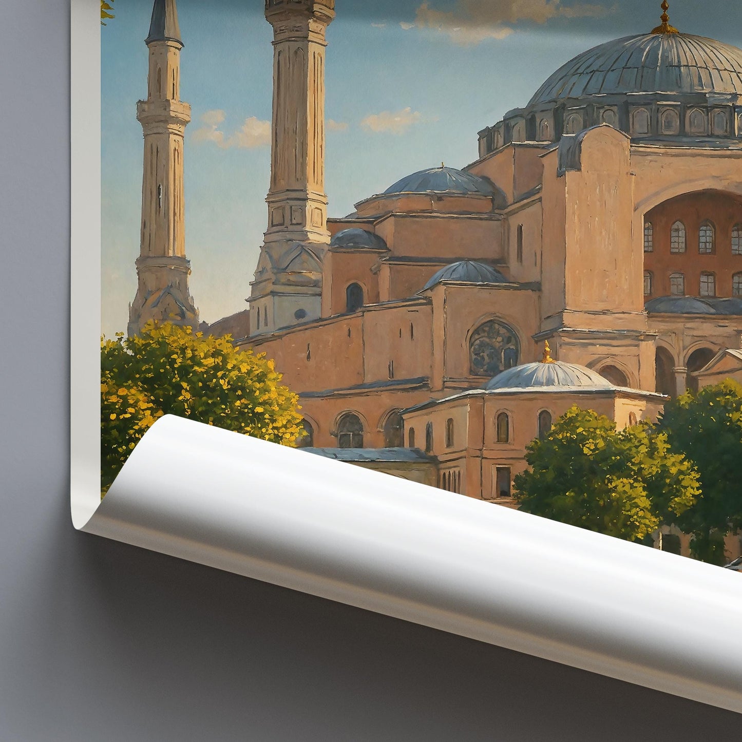 Istanbul Travel Print, Hagia Sophia ~ Turkiye Turkey Travel Poster