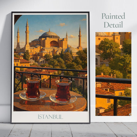 Istanbul Travel Print, Hagia Sophia ~ Turkiye Turkey Travel Poster