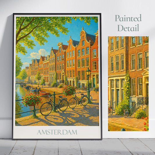 Amsterdam Travel Print ~ Netherlands Travel Poster