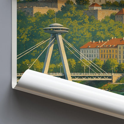 Bratislava Travel Print ~ Slovakia Travel Poster