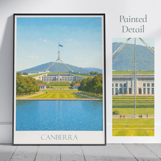 Canberra Travel Print ~ Australia Travel Poster