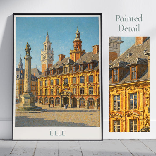 Lille Travel Print ~ France Travel Poster |