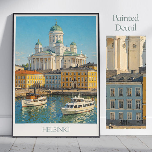 Helsinki Travel Print ~ Finland Travel Poster |