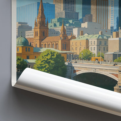 Melbourne Travel Print ~ Australia Travel Poster