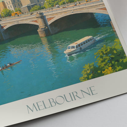 Melbourne Travel Print ~ Australia Travel Poster