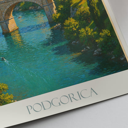Podgorica Travel Print ~ Montenegro Travel Poster |