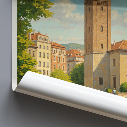 Pristina Travel Print ~ Kosovo Travel Poster |