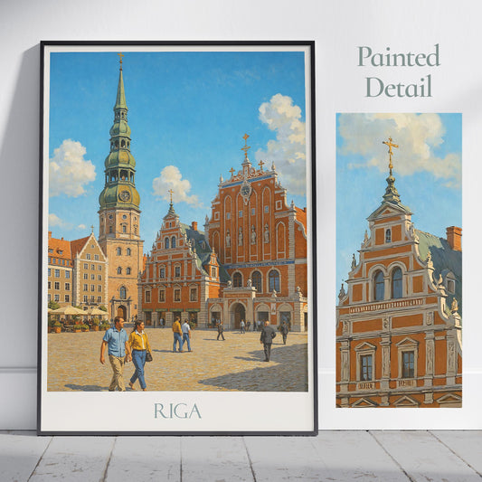 Riga Travel Print ~ Latvia Travel Poster |
