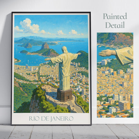 Rio de Janeiro Travel Print ~ Brazil Travel Poster