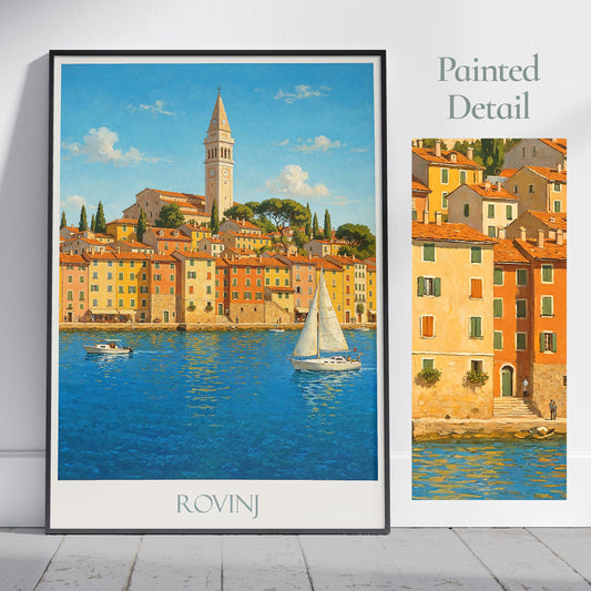 Rovinj Travel Print ~ Croatia Travel Poster |