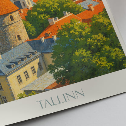 Tallinn Travel Print ~ Estonia Travel Poster |