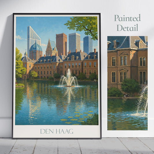 The Hague Travel Print ~ Netherlands Travel Poster