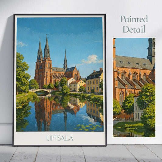 Uppsala Travel Print ~ Sweden Travel Poster |