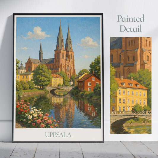 Uppsala Travel Print ~ Sweden Travel Poster |