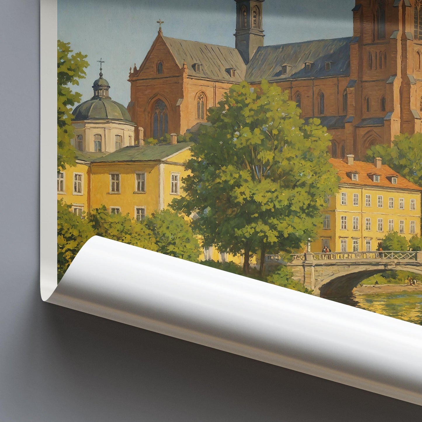 Uppsala Travel Print ~ Sweden Travel Poster |